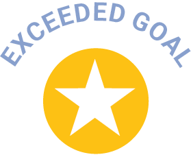 exceeded goal star